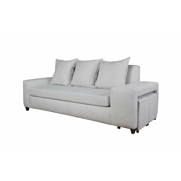 SOFA ROMEO 3C CHENILLE GRIS