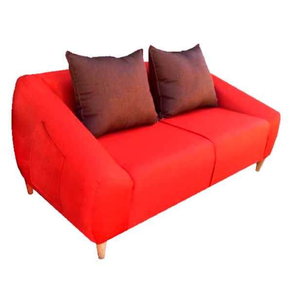 SOFA DALLAS 2C CHENILLE ROJO