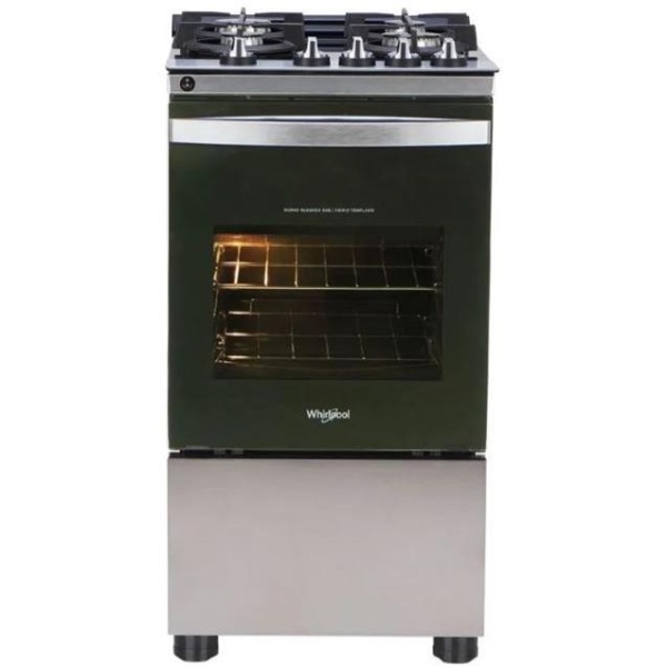 Cocina Whirlpool 4 Quemadores E/E 50 Cm Inox (WFO4VBR)