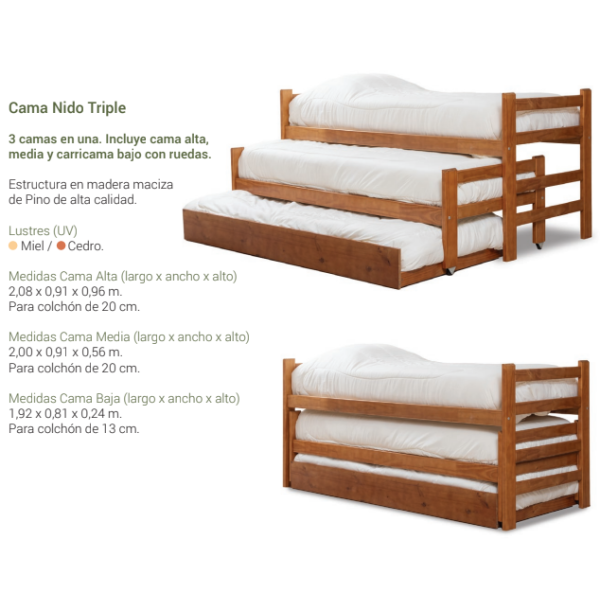 Cama Nido Triple