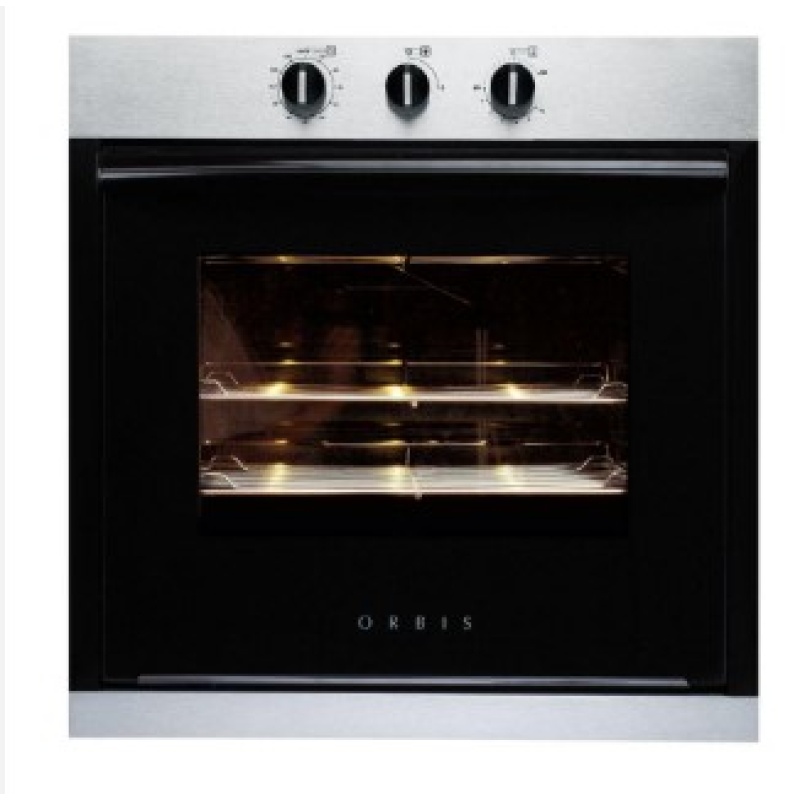 Horno empotrable a gas Orbis Acero y Negro – 70 Litros