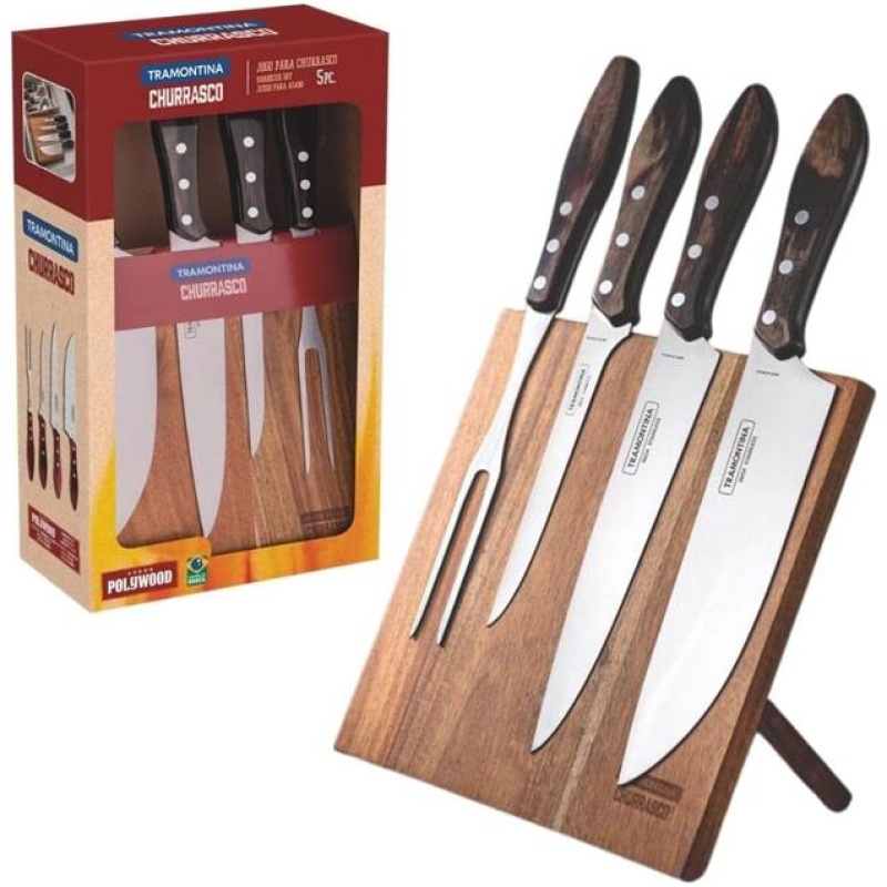 Set Cubiertos Tramontina Churrasco 5 Pz