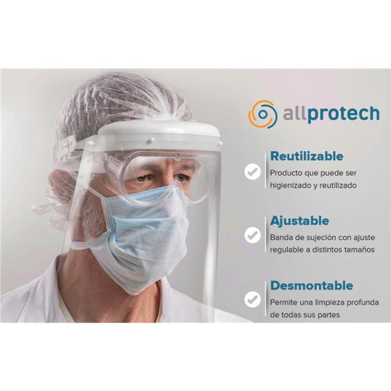 Máscara De Protección Facial Allprotech