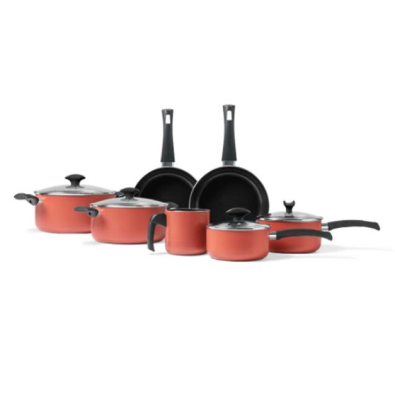 Set De Cocina Brinox Masala 7 Piezas Aluminio Terracota