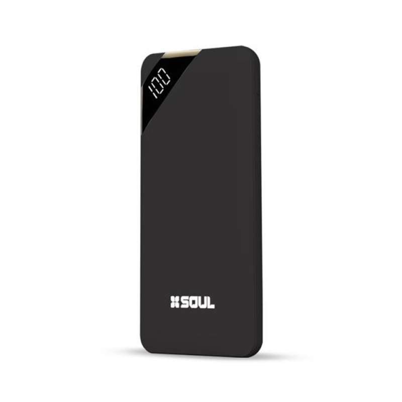 Power Bank Soul Vl1 10.000 Mah C/Visor Negro