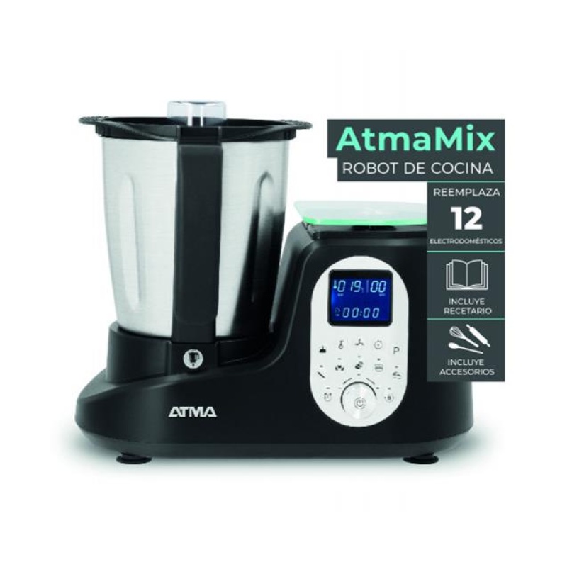 Robot De Cocina Atma 2lts 1200w Negro