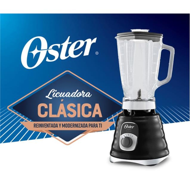 Licuadora Oster Cromada 1.25lts Negro